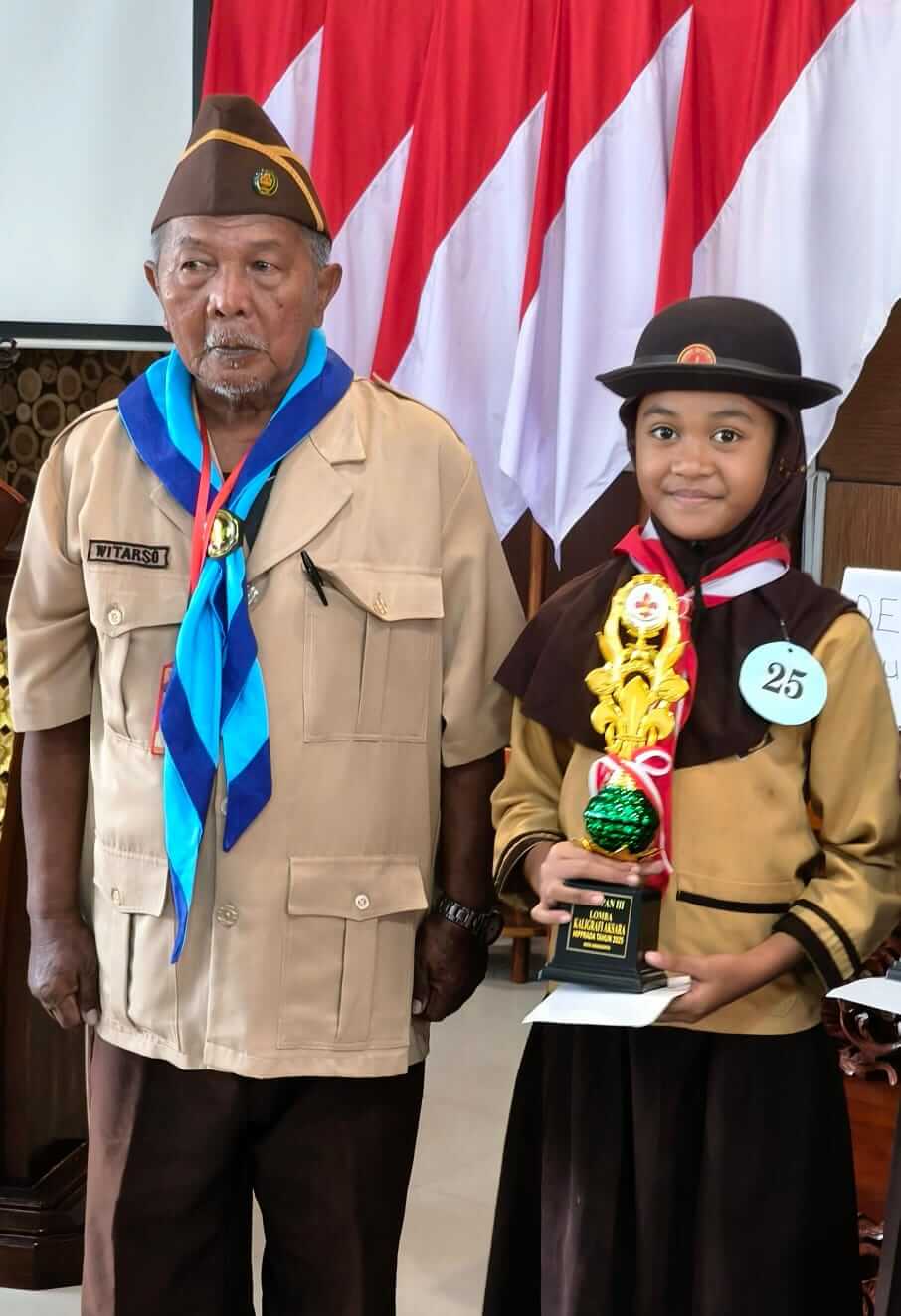 Juara 3 Lomba Kaligrafi Aksara